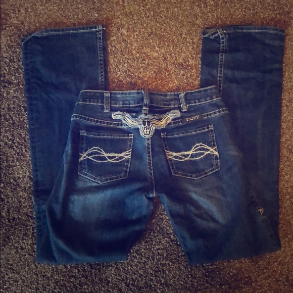 Womens Cowgirl Tuff Longhorn Jeans 